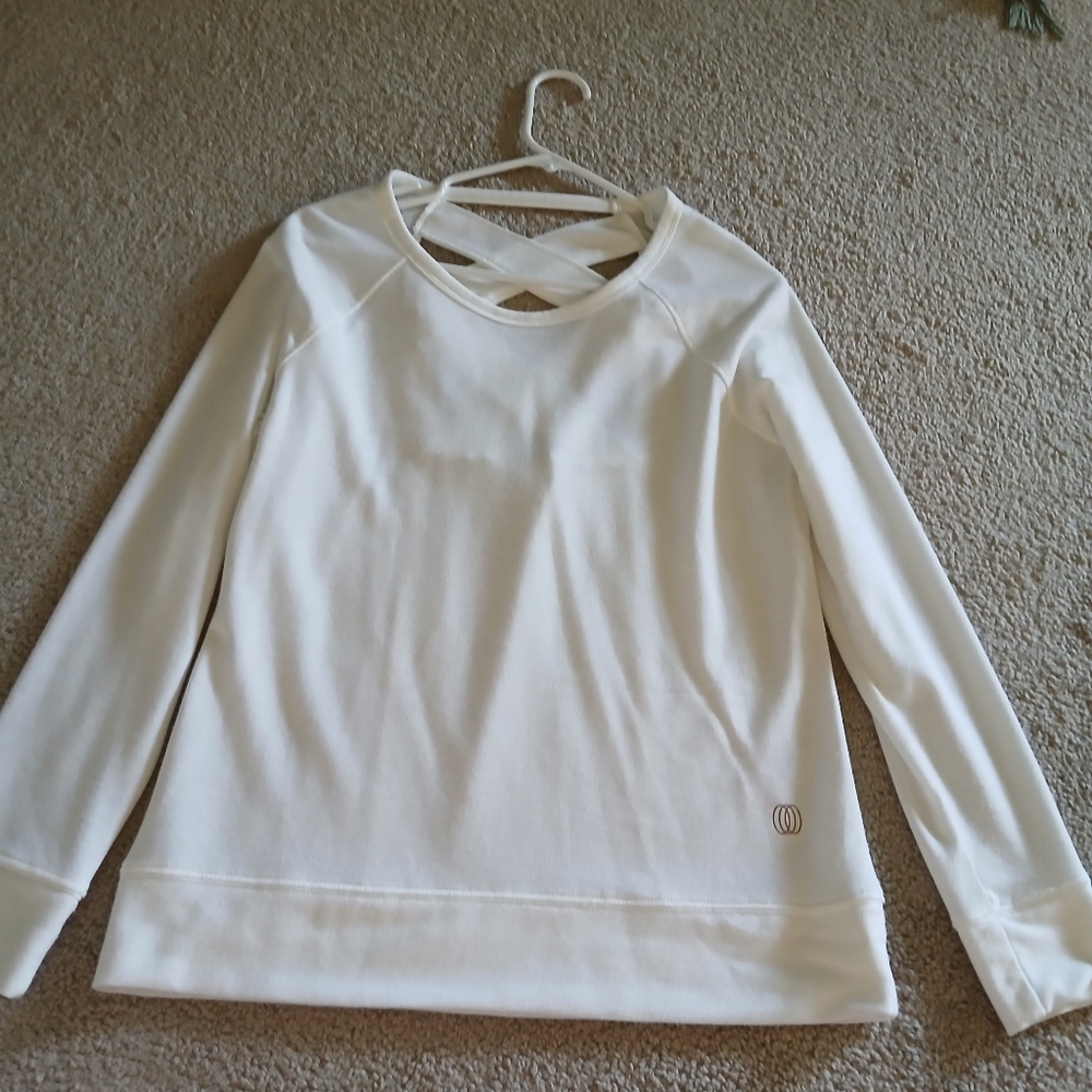Women's White Long Sleeve Top